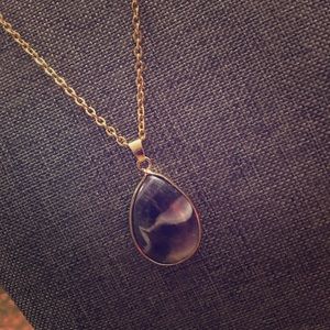 Amethyst Crystal Charm Pendant Necklace Design
